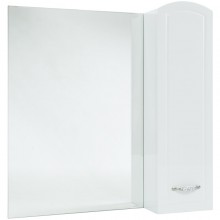Зеркальный шкаф 68x80 см белый глянец R Bellezza Амелия 4610311001014