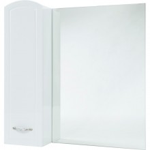 Зеркальный шкаф 78x80 см белый глянец L Bellezza Амелия 4610313002101
