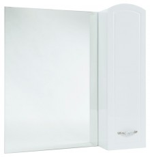 Зеркальный шкаф 78x80 см белый глянец R Bellezza Амелия 4610313001012