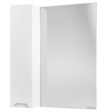 Зеркальный шкаф 65x80 см белый глянец L Bellezza Андрэа 4619010002018