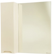 Зеркальный шкаф 80x80 см бежевый глянец L Bellezza Андрэа 4619013002077