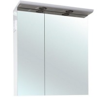 Зеркальный шкаф 60x80 см белый глянец Bellezza Анкона 4619609000012
