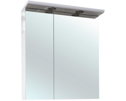 Зеркальный шкаф 60x80 см белый глянец Bellezza Анкона 4619609000012
