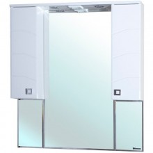 Зеркальный шкаф 100,5x100,1 см белый глянец Bellezza Джулия 4611218000018