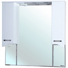 Зеркальный шкаф 100,5x100,1 см белый глянец Bellezza Дрея 4611318000017