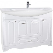 Тумба с раковиной белый глянец 106,5 см Bellezza Кантри 4639918000015 + 4620008197340