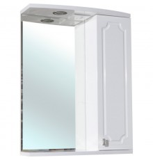 Зеркальный шкаф 55x72 см белый глянец R Bellezza Кантри 4619908001017