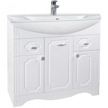 Тумба с раковиной белый глянец 86,5 см Bellezza Кантри 4639914000019 + 4620008197357