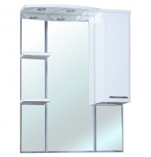 Зеркальный шкаф 78x100 см белый глянец R Bellezza Коралл 4612014001018