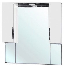 Зеркальный шкаф 101x100 см белый глянец Bellezza Лагуна 4612118000016