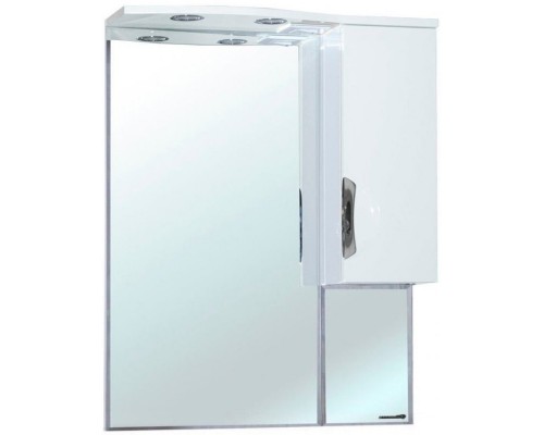 Зеркальный шкаф 65x100 см белый глянец R Bellezza Лагуна 4612110001011