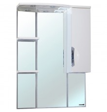 Зеркальный шкаф 75x100 см белый глянец R Bellezza Лагуна 4612112001019
