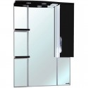 Зеркальный шкаф 82,5x100 см черный глянец/белый глянец R Bellezza Лагуна 4612114001048