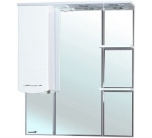 Зеркальный шкаф 83x100 см белый глянец L Bellezza Мари 4612914002016