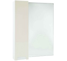 Зеркальный шкаф 58x80 см бежевый глянец/белый глянец L Bellezza Пегас 4610409002077