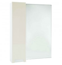 Зеркальный шкаф 58x80 см бежевый глянец/белый глянец L Bellezza Пегас 4610409002077