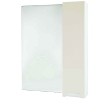 Зеркальный шкаф 58x80 см бежевый глянец/белый глянец R Bellezza Пегас 4610409001070