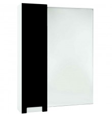 Зеркальный шкаф 58x80 см черный глянец/белый глянец L Bellezza Пегас 4610409002046