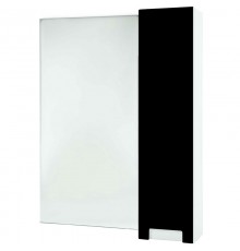 Зеркальный шкаф 58x80 см черный глянец/белый глянец R Bellezza Пегас 4610409001049