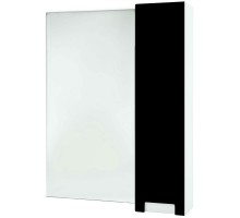Зеркальный шкаф 68x80 см черный глянец/белый глянец R Bellezza Пегас 4610411001044