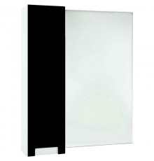 Зеркальный шкаф 78x80 см черный глянец/белый глянец L Bellezza Пегас 4610413002049