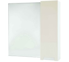 Зеркальный шкаф 88x80 см бежевый глянец/белый глянец R Bellezza Пегас 4610415001071