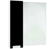 Зеркальный шкаф 88x80 см черный глянец/белый глянец L Bellezza Пегас 4610415002047