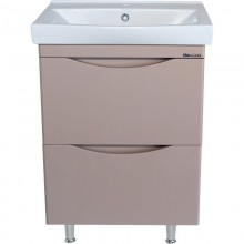 Тумба с раковиной капучино 60,5 см Bellezza Санриса 4630109660452 + 4690311076861