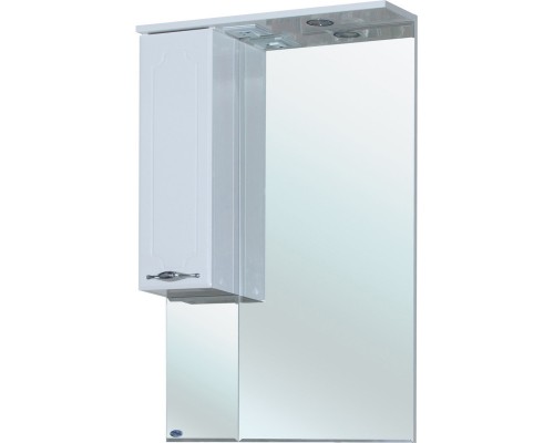 Зеркальный шкаф 65x100 см белый глянец L Bellezza Стелла 4616010002017