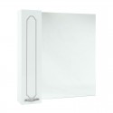 Зеркальный шкаф 74x80 см белый глянец серебряная патина L/R Bellezza Тиффани 4610512000397