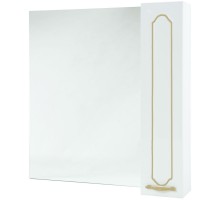 Зеркальный шкаф 84x80 см белый глянец золотая патина L/R Bellezza Тиффани 4610514000388