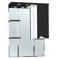 Зеркальный шкаф 75x100,3 см черный глянец/белый глянец R Bellezza Эйфория 4619113001048