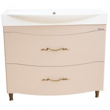 Тумба с раковиной капучино 103 см Bellezza Сесилия 4639718110457 + 4640021061800