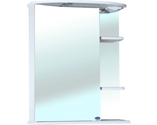 Зеркальный шкаф 60x72 см белый глянец L Bellezza Магнолия 4612709002016