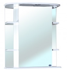 Зеркальный шкаф 65x72 см белый глянец L Bellezza Магнолия 4612710002012