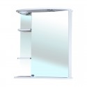 Зеркальный шкаф 60x72 см белый глянец R Bellezza Магнолия 4612709001019