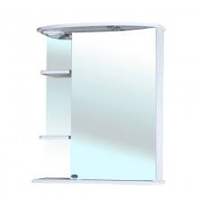 Зеркальный шкаф 60x72 см белый глянец R Bellezza Магнолия 4612709001019