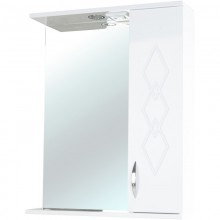 Зеркальный шкаф 50x72,2 см белый глянец R Bellezza Элеганс 4618606521018