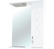 Зеркальный шкаф 60x72,2 см белый глянец R Bellezza Элеганс 4618609521015