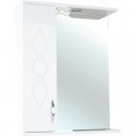 Зеркальный шкаф 60x72,2 см белый глянец L Bellezza Элеганс 4618609522012