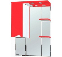 Зеркальный шкаф 75x100,3 см красный глянец/белый глянец L Bellezza Эйфория 4619113002038