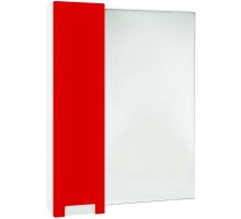 Зеркальный шкаф 88x80 см красный глянец/белый глянец L Bellezza Пегас 4610415002030