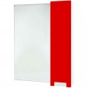 Зеркальный шкаф 68x80 см красный глянец/белый глянец R Bellezza Пегас 4610411001037