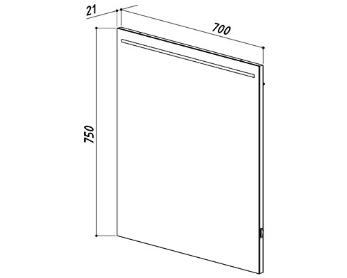 Зеркало 70x75 см Belux Лира В 70