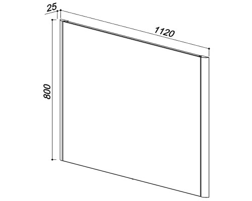 Зеркало 112x80 см клен Belux Альмерия В 120