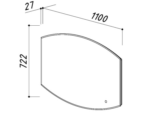 Зеркало 110x72,2 см Belux Версаль В 100