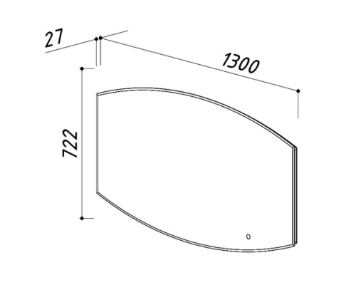 Зеркало 130x72,2 см Belux Версаль В 130