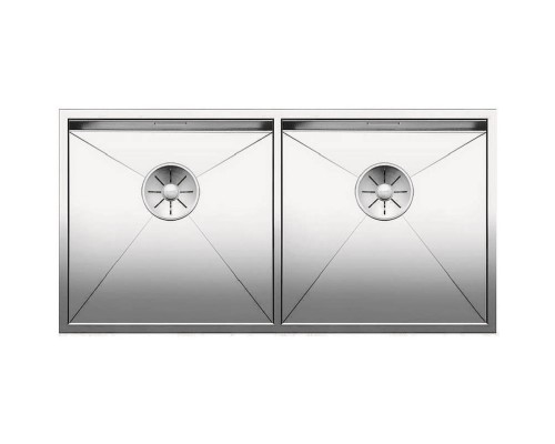Кухонная мойка Blanco Zerox 400/400-U InFino зеркальная полированная сталь 521620