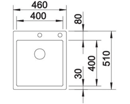 Кухонная мойка Blanco Claron 400-IF/A InFino нержавеющая сталь 521632