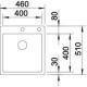 Кухонная мойка Blanco Claron 400-IF/A InFino нержавеющая сталь 521632